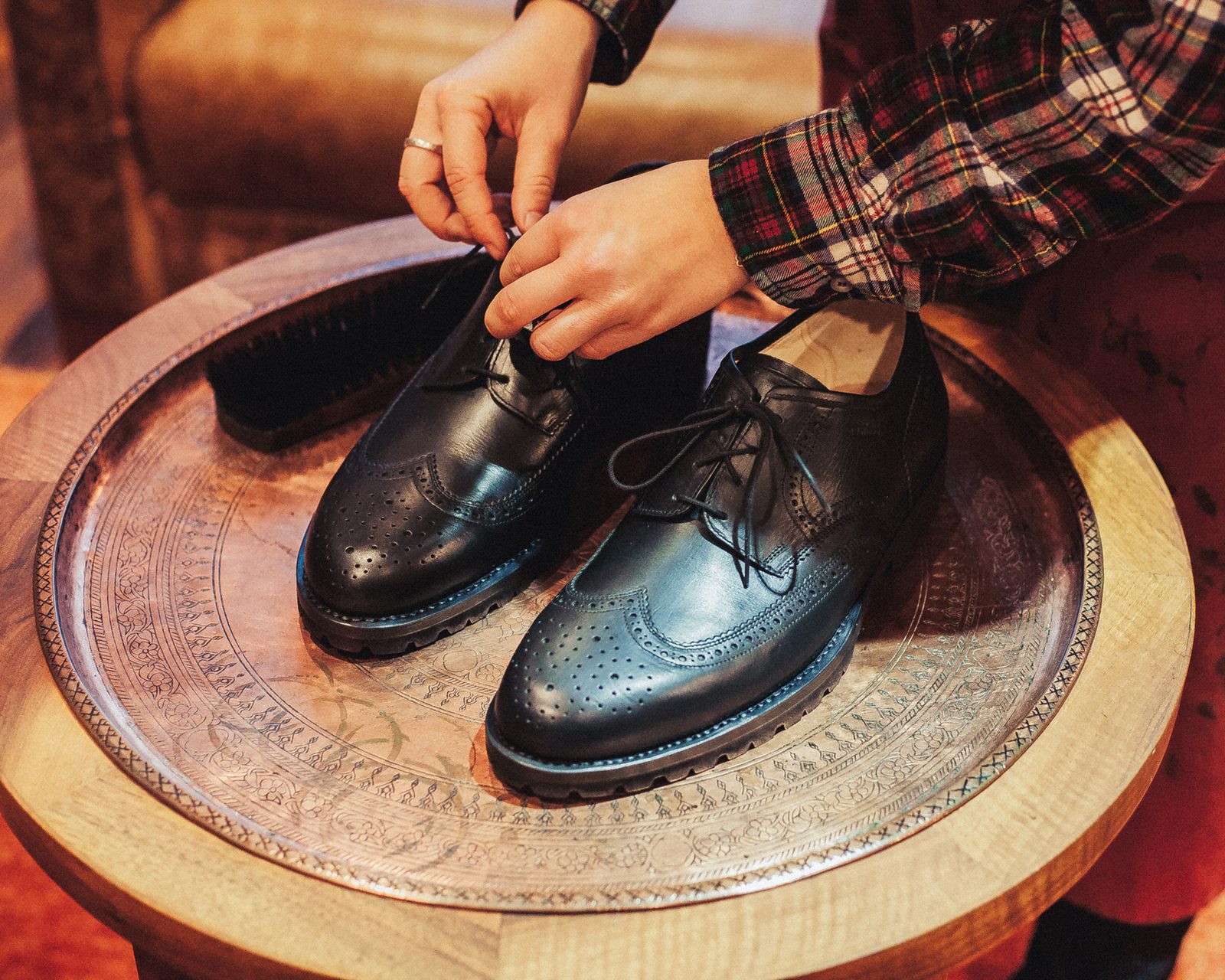 Blick in die Schuhmacher-Werkstatt von Schuh Kistner